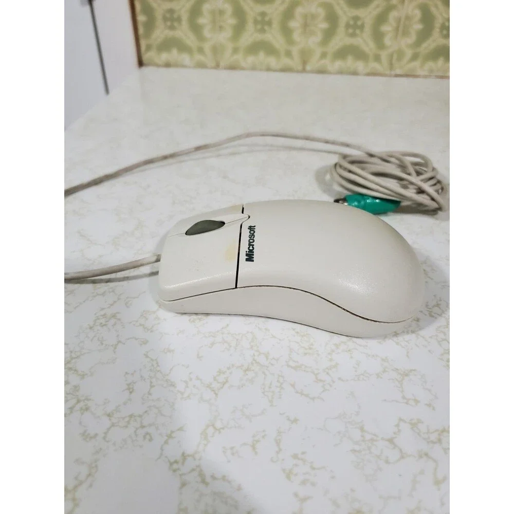 Microsoft Gateway IntelliMouse 1.2A PS/2 Compatible Wired Ball Mouse - Untested